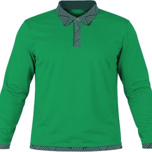 19Ten Kiddies Golf Shirt, Fitted Long Sleeve, Birdseye