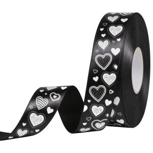 15mm Satin Ribbon D/Sided Print (Per Running Metre)