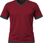 Ringer Unisex Crew Neck T-shirt, Fitted Short Sleeve, Birdseye