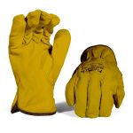 Comarex Crinkle Yellow Glove Knit Wrist – Pack Of 12 Pairs