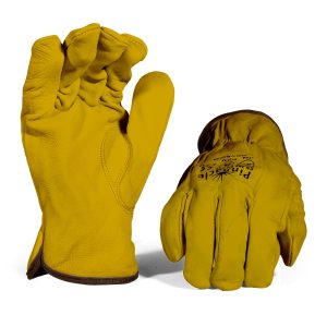 Comarex Crinkle Yellow Glove Knit Wrist – Pack Of 12 Pairs