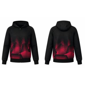 Dye Sublimated Triacetate Full Zip Hoodie | Raglan Sleeve