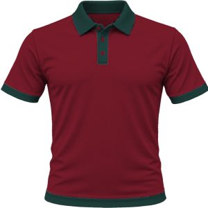 Ringer Unisex Golf Shirt, Fitted Long Sleeve, Birdseye