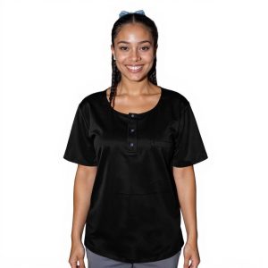Maasai Buttoned Round Neck Scrubs Ladies