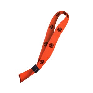 Hi-Viz Event Wristband Black Sublimation Print D/Sided with Barb Buckle